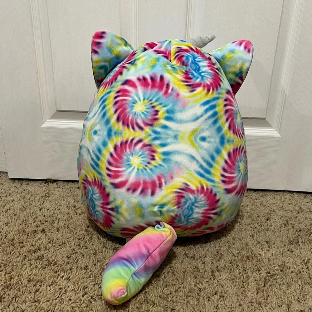 💗 Squishmallow - 14” Colorful‎ Tie-Dye Unicorn